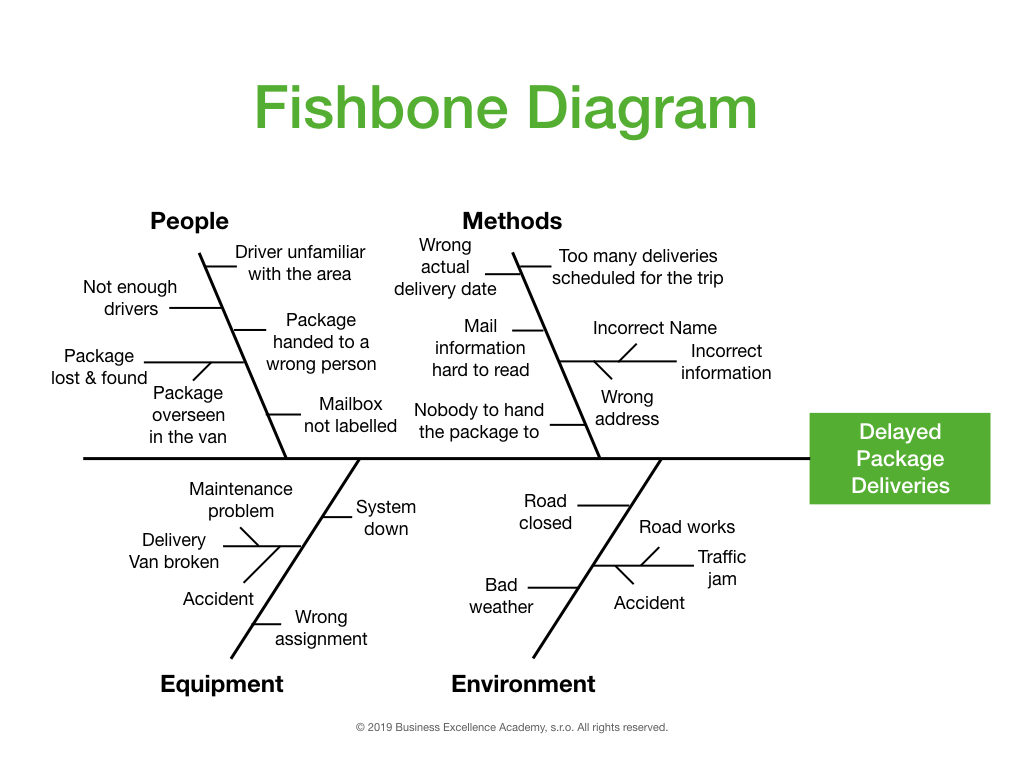 DMAIC Fishbone Diagram